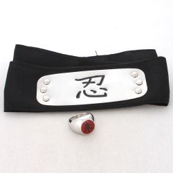 Naruto Headbelt and Ring Set