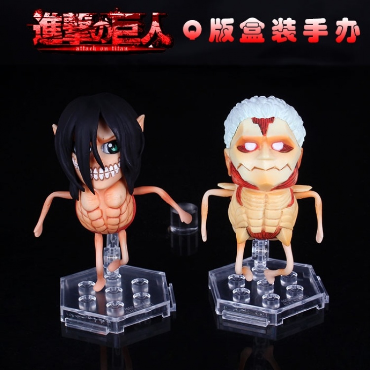 Attack on Titan Eren and Kyojin Figure Set 2 pcs,10cm
