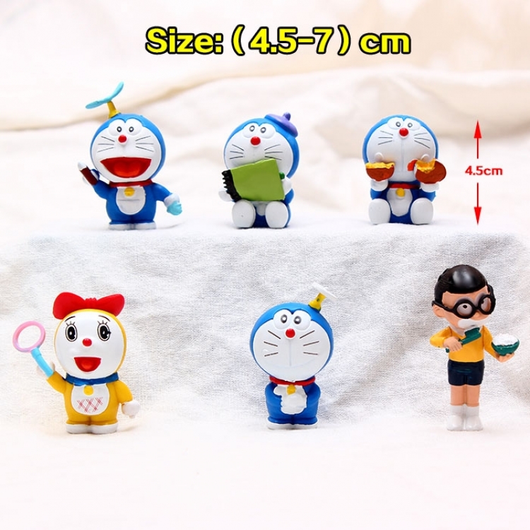Doraemon figure 6 pcs for 1 set
