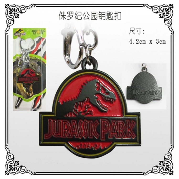 Jurassic Park key chain