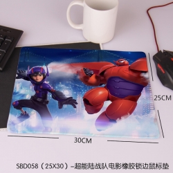 Big Hero 6  Mouse pad 25X30CM