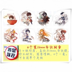 Anime Brooch price for 8pcs a ...