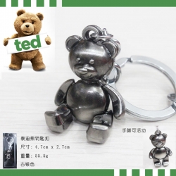 Ted silver Key Chain New