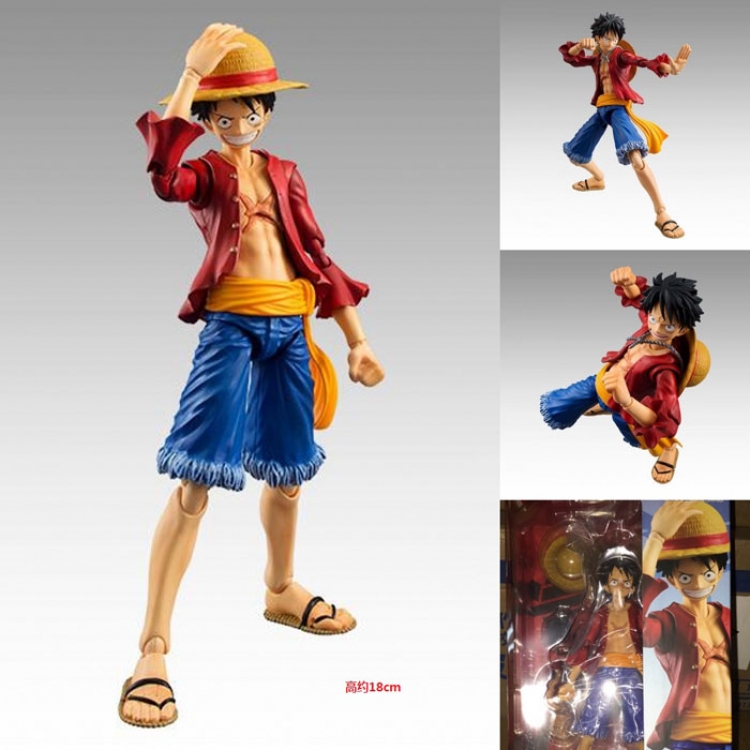 One Piece Luffy Figure 18CM movable joints box packing