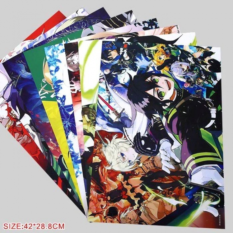 Seraph of the end Poster price for 40 pcs a set