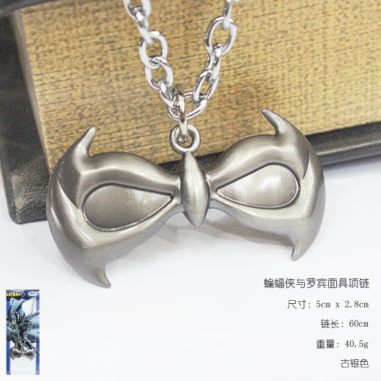 Batman & Robin  Necklace Silver