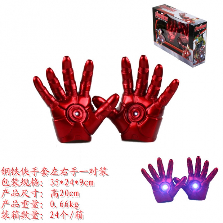 Iron Man Cos Movable emitting light Gloves 1:1 price for 1 pair