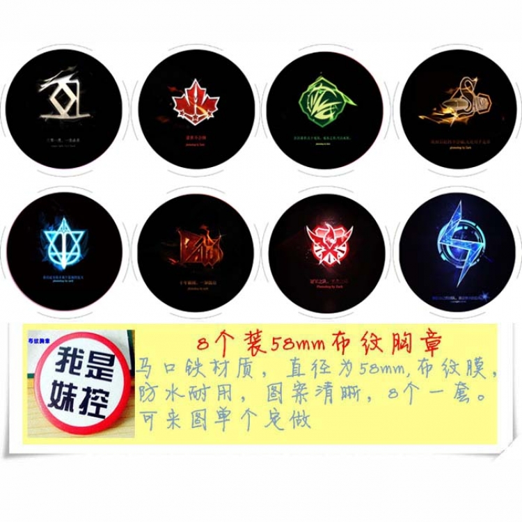 Full time Master Brooch price for 8 pcs a set random selection