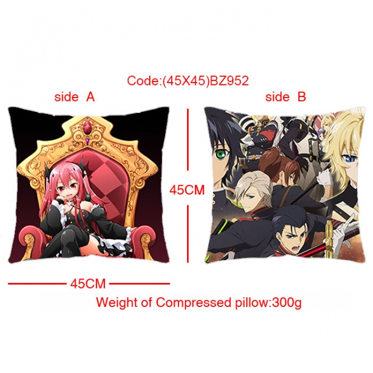 BZ952 Seraph of the end Double Sides cushion  45x45cm