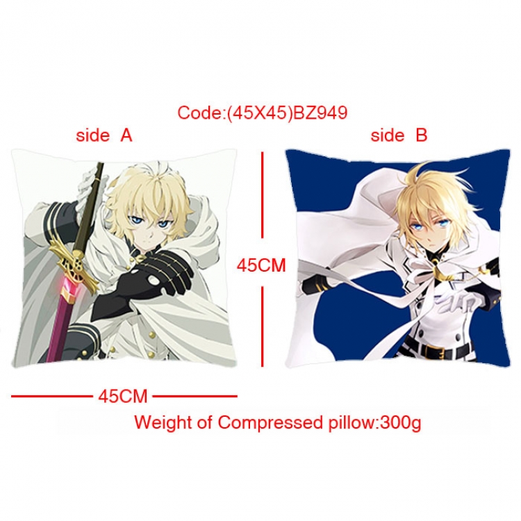 BZ949 Seraph of the end Double Sides cushion  45x45cm