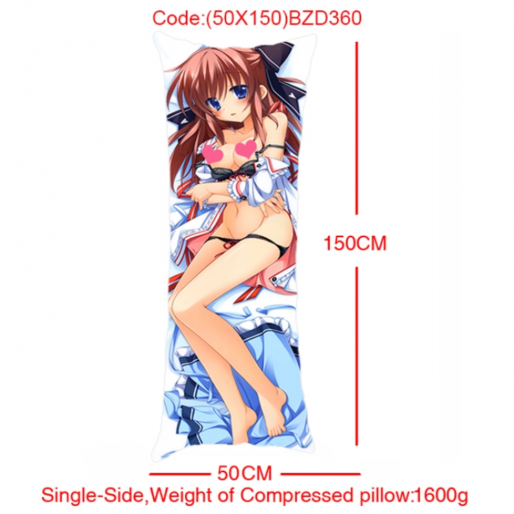 BZD360-Anime Girl Single Side Long Cushion 50x150cm