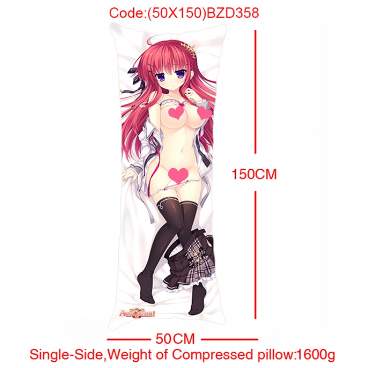 BZD358-Anime Girl Single Side Long Cushion 50x150cm