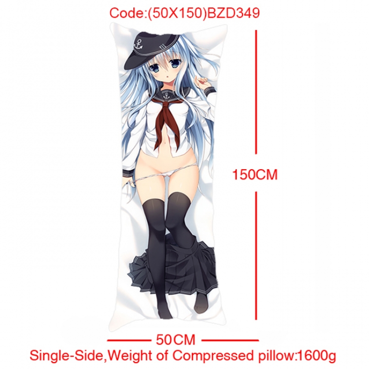 BZD349- Anime Girl Single Side Long Cushion 50x150cm