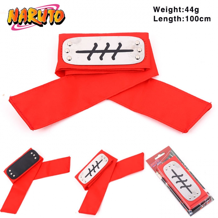 Naruto Headbelt Red for cosplay