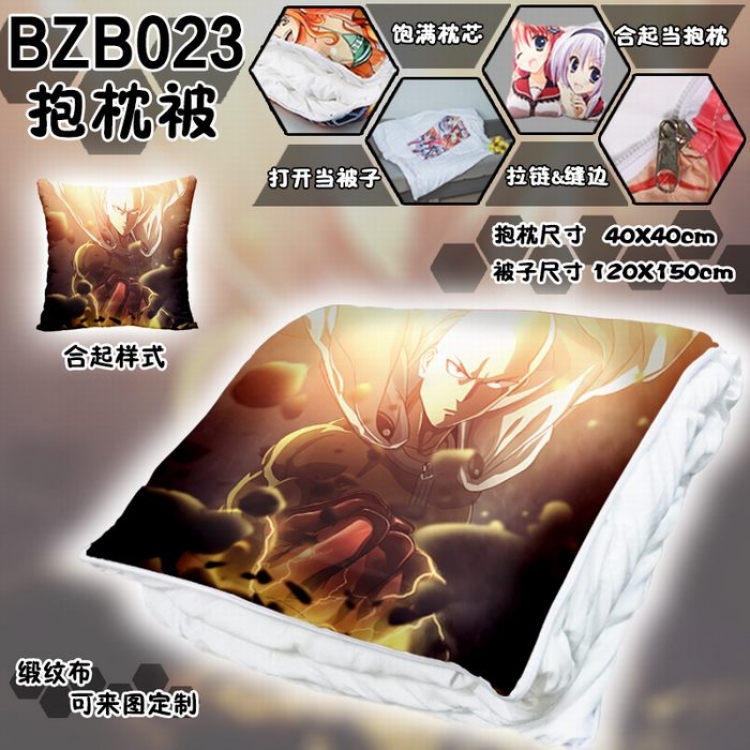BZB023 One Punch ManCushion Blanket