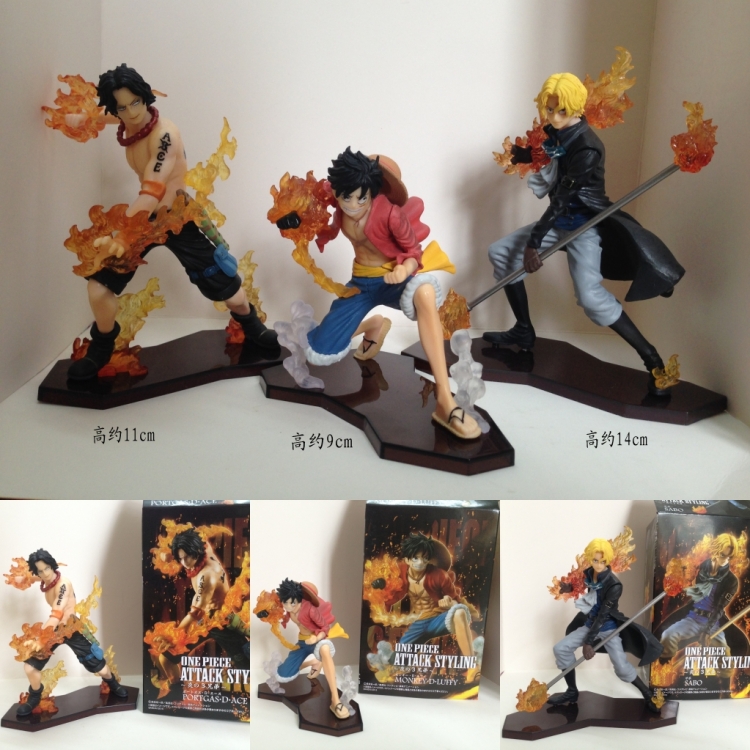 One Piece Figure 9-14cm price for 3 pcs a set Boxed