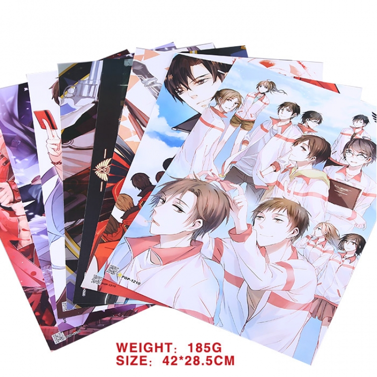 Full-time master Posters price for 5 sets 8 pcs a set