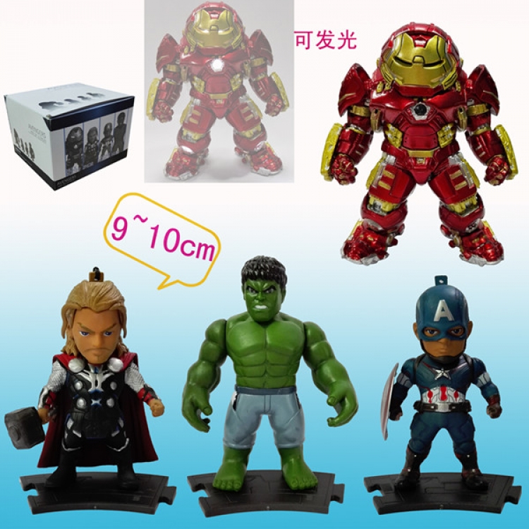 The avengers Mini-version of the light-emitting Figure price for 4 pcs a set