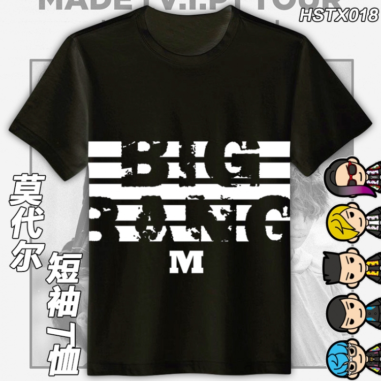 HSTX018-bigbang T-shirt modal fabric M L XL XXL Can be customized
