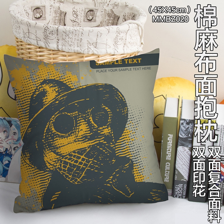 MMBZ020-Anime Double sides Full color cotton pillow 45X45CM can be customized