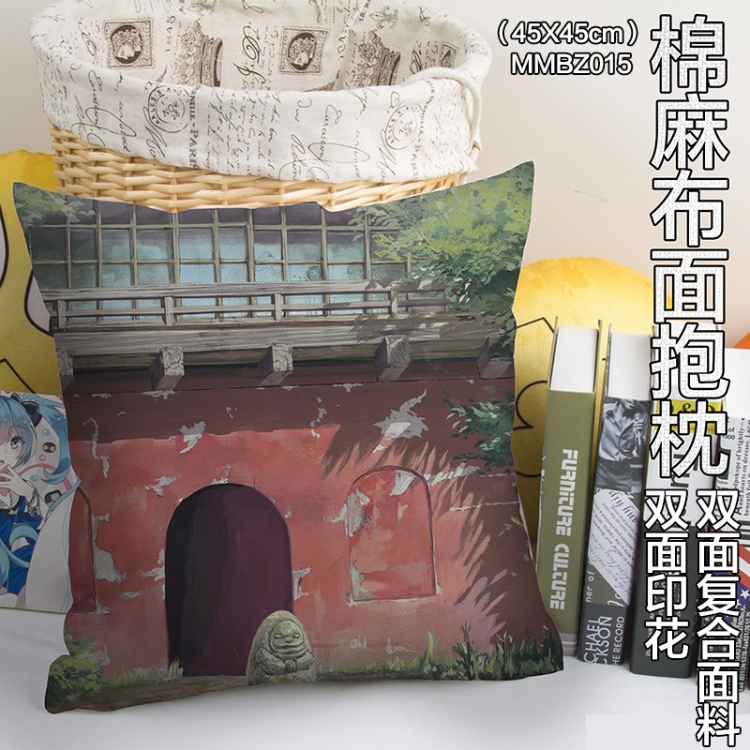 MMBZ015- Spirited Away  Double sides Full color cotton pillow 45X45CM can be customized