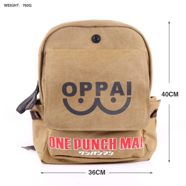 One Punch Man Canvas Backpack