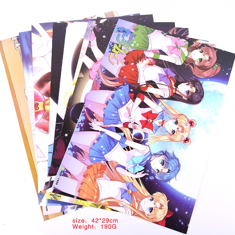Sailormoon Posters price for 8 pcs a set 5 sets