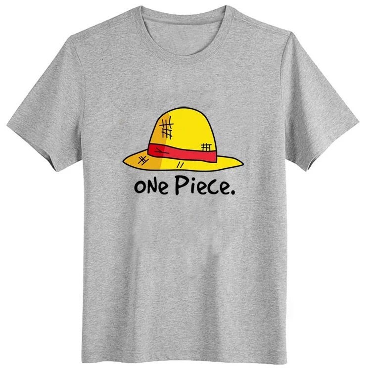 One Piece Luffy grey Cotton T-shirt M L XL XXL