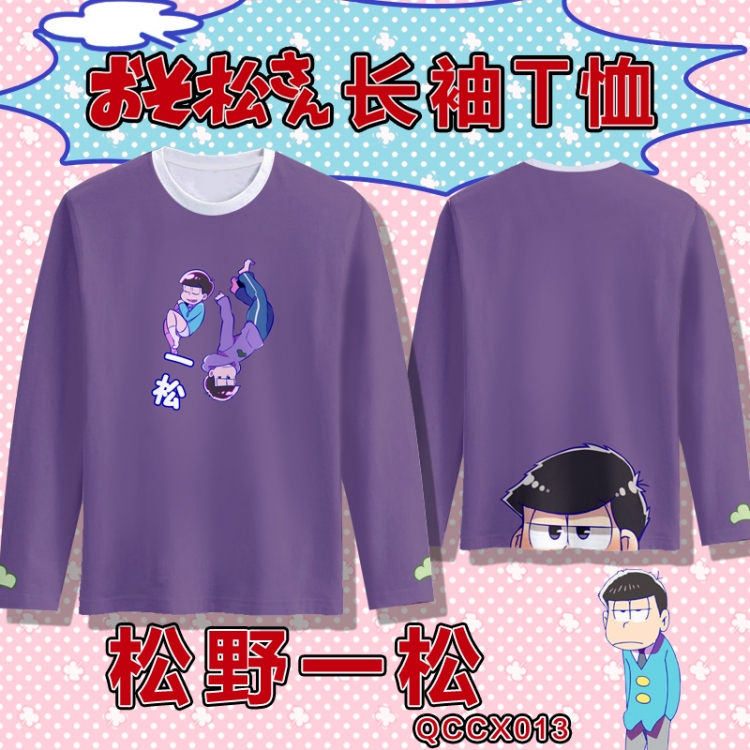 QCCX013-Osomatsu Kun Full-color long-sleeved T-shirt M L XL XXL