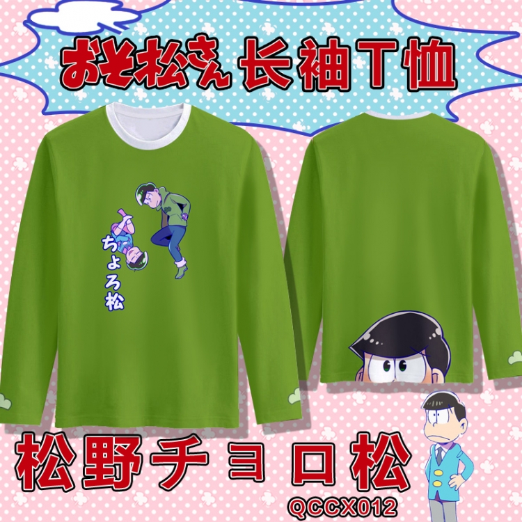QCDX012-Osomatsu Kun Full-color long-sleeved T-shirt M L XL XXL