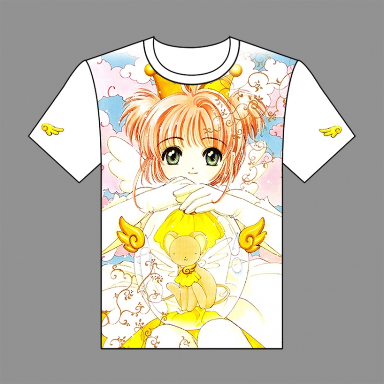 Card Captor Sakura Full-color short-sleeved Crewneck modal fabric T-shirt M L XL XXL