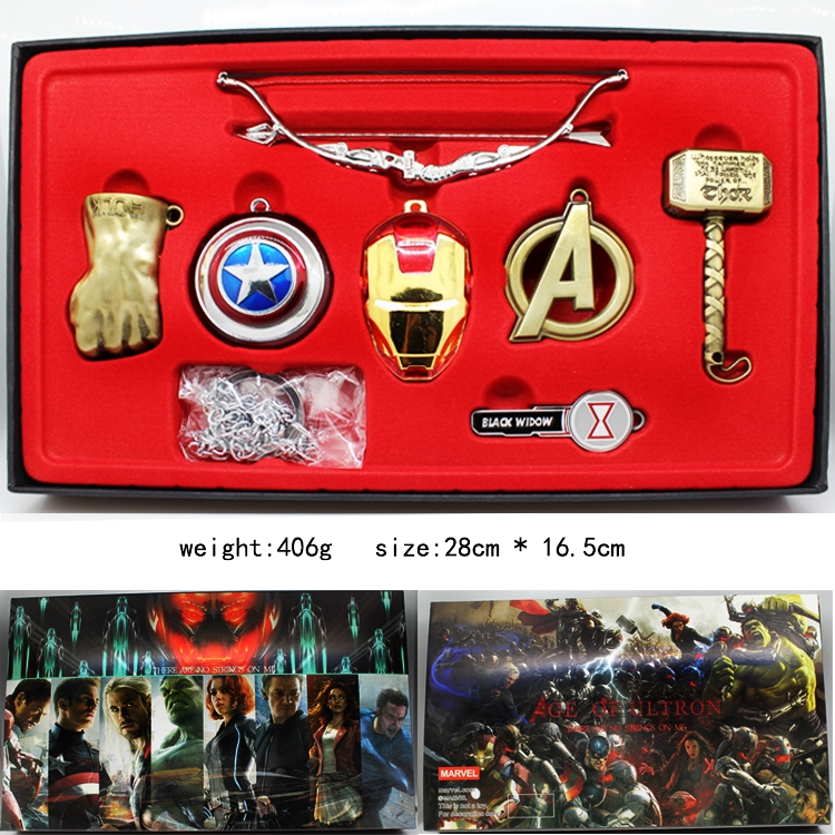 The avengers Necklace Set Brozen