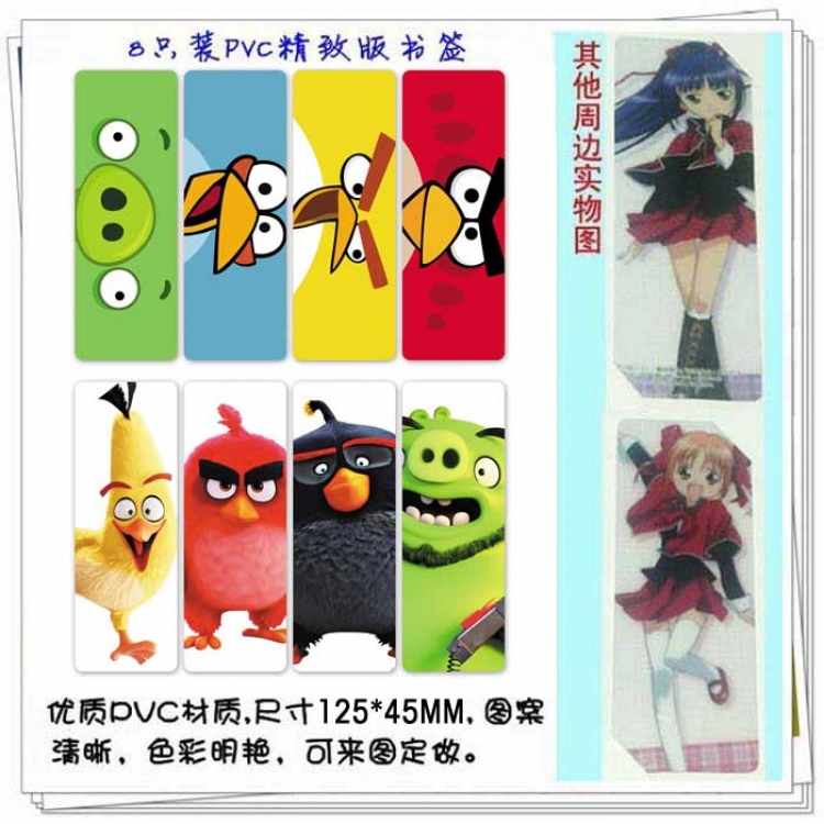 Bookmark Angry Birds  price for 5 set with 8 pcs a set