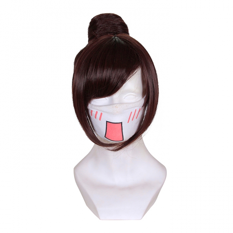 Overwatch Cosplay Wig Red brown