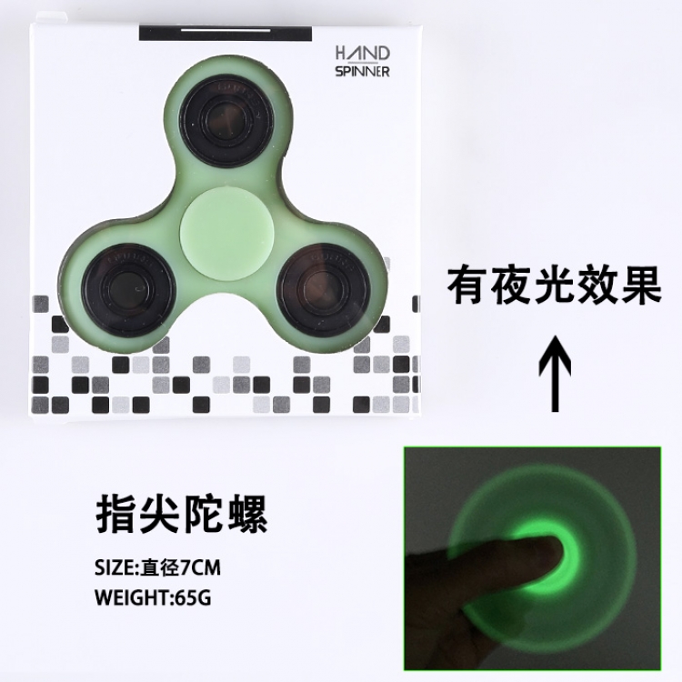 Hand spinner price for 5 pcs  a set Fluorescent green Luminous effect Mixed out
