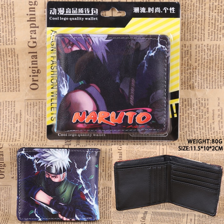 Naruto Hatake Kakashi pu short wallet