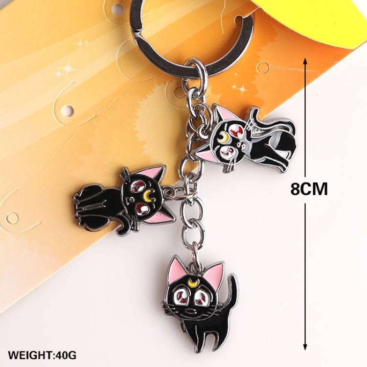 sailormoon Keychain Black Cat Luna price for 5 pcs a set(3 pcs a set)B