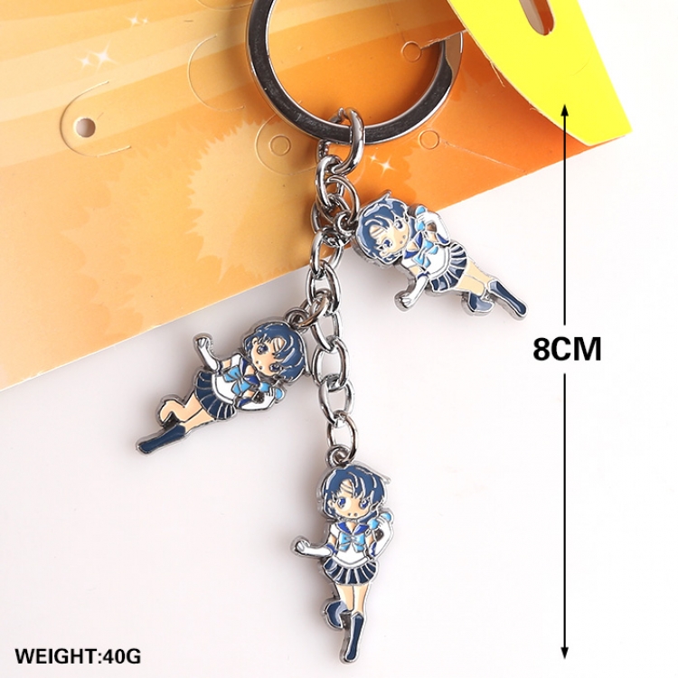 sailormoon Keychain SailorMoon Mizuno Ami  price for 5 pcs a set(3 pcs a set )A