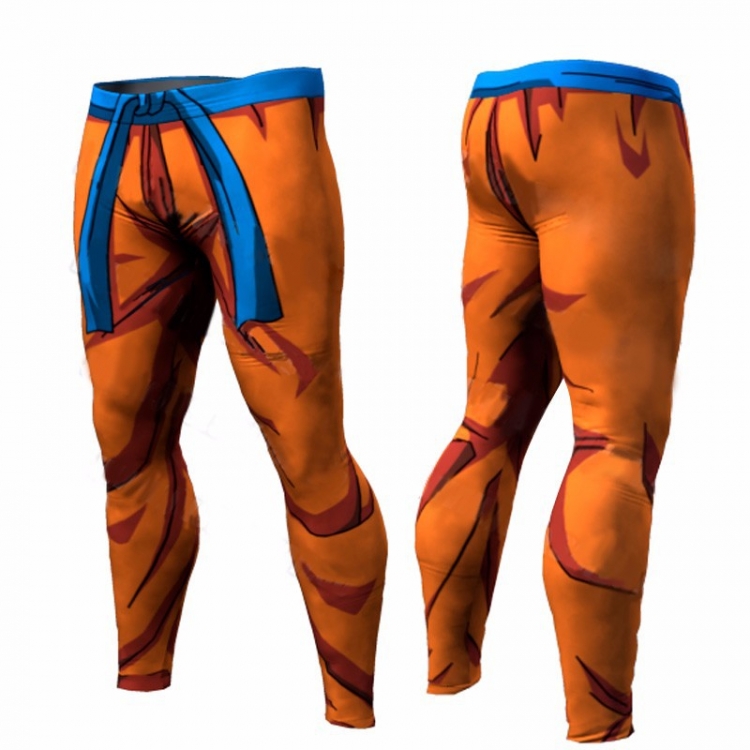 DRAGON BALL Fitness running high stretch fast dry basketball sweat training high elastic fitness sports trousers purple 
