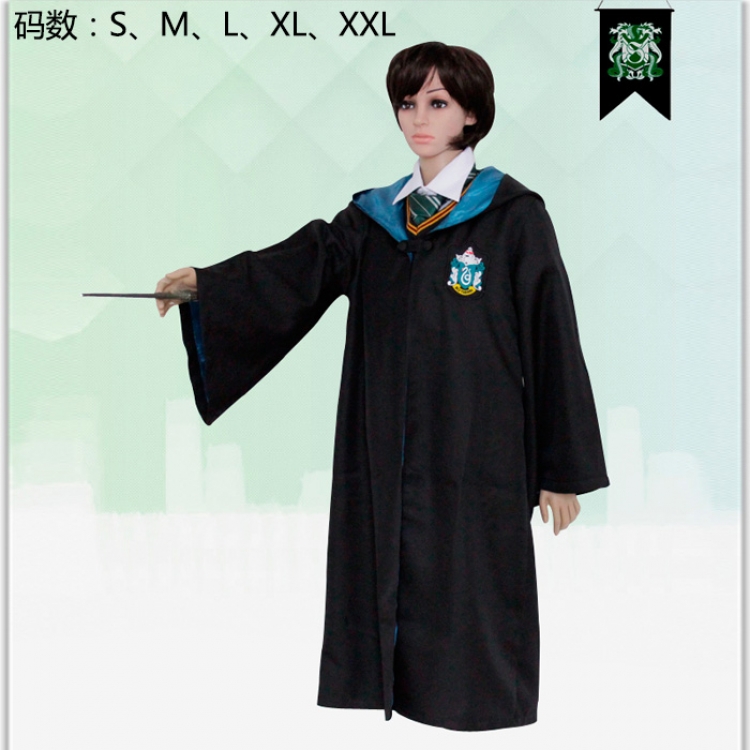 Harry Potter Salazar Slytherin cosplay dress  S M L XL XXL-