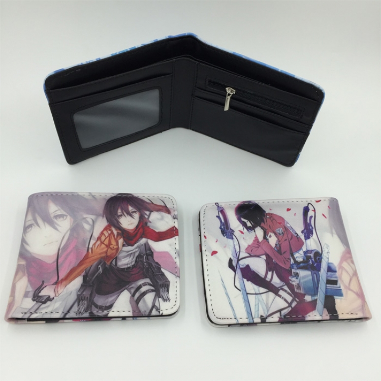 Shingeki no Kyojin Mikasa Ackerman pu short wallet
