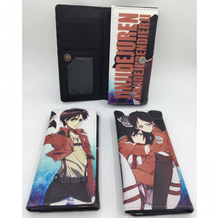 Shingeki no Kyojin  Eren Jaeger pu long wallet