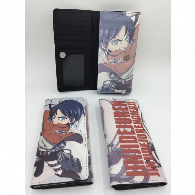 Shingeki no Kyojin   Eren Jaeger pu long wallet