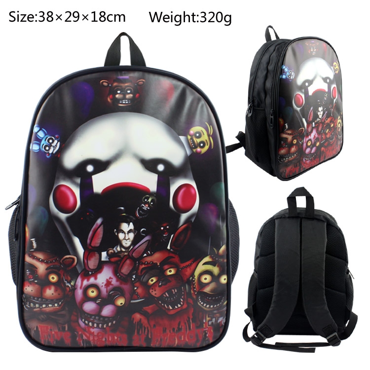 Five Nights at Freddy's PU canvas backpack  bag
