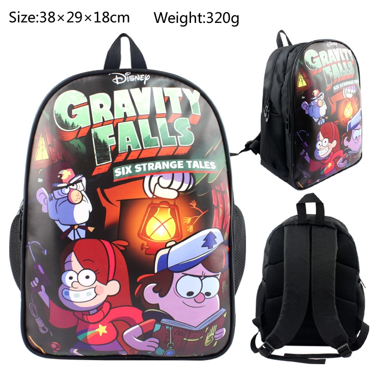 Gravity Falls PU canvas backpack  bag