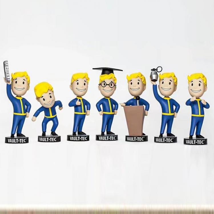 Figure Fallout 4 VaultBoy  13-15CM price for 7 pcs a set