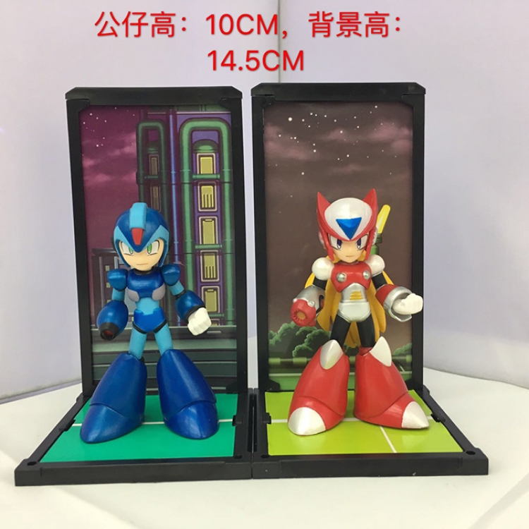 Figure Megaman Rockman red and blue price for 2 pcs a set 10cm