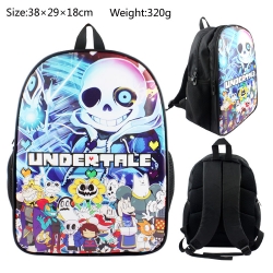 Undertale PU canvas backpack  ...