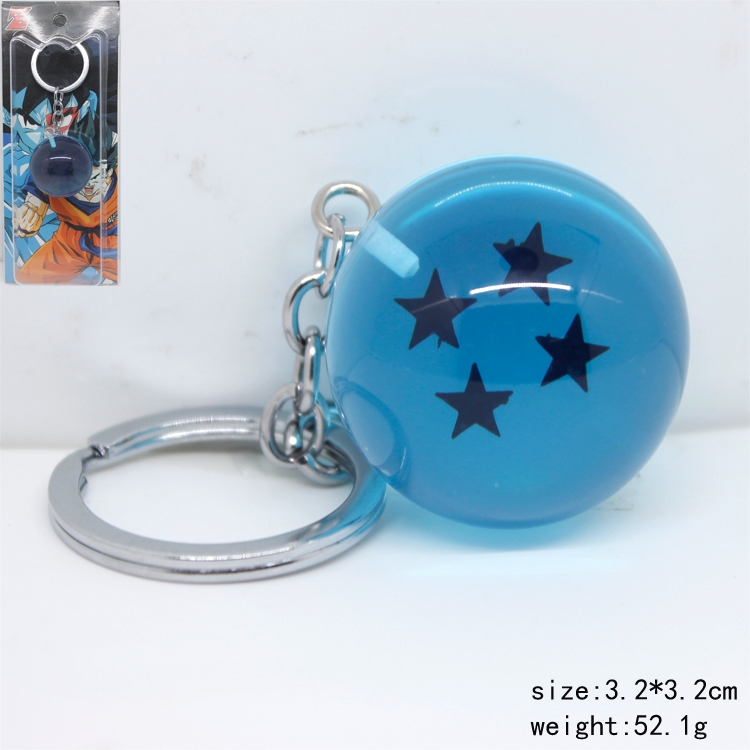 DRAGON BALL  four star  key chain  price for 5 pcs a set 3.2cm