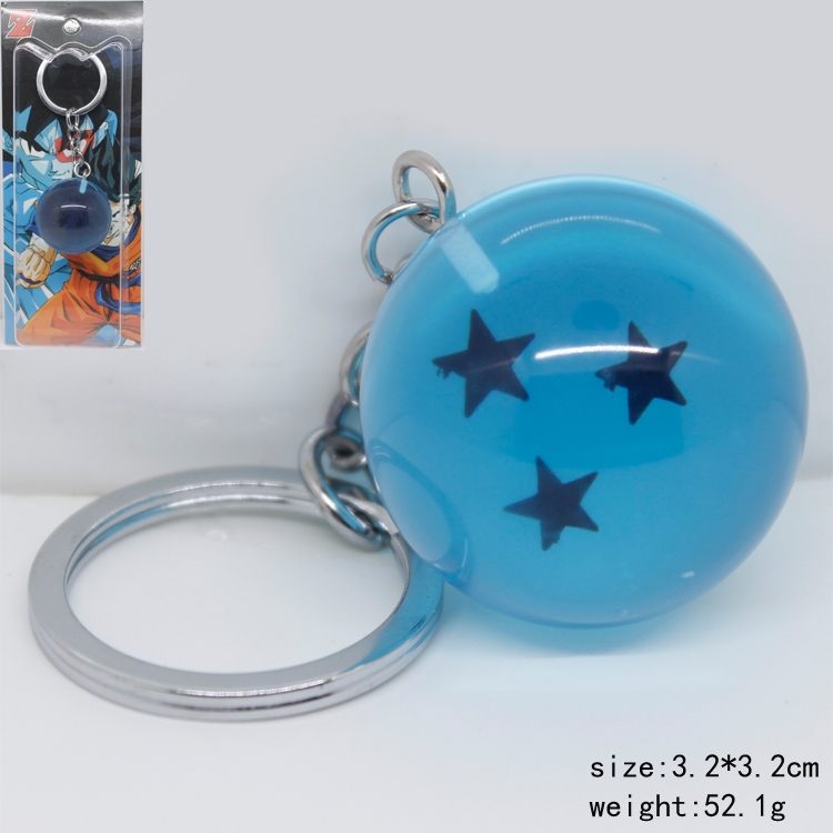 DRAGON BALL  three star key chain  price for 5 pcs a set 3.2cm